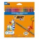 LÁPIS DE CORES BIC EVOLUTION STRIPES 24 CORES